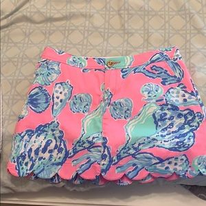 Lily Pulitzer mini scalloped skirt